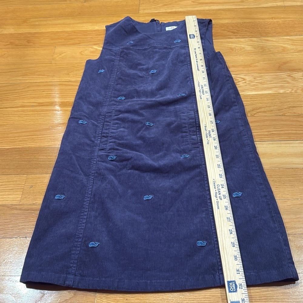 Vineyard vines girls whale embroidered corduroy jumper
dress size 14. - Picture 3 of 8